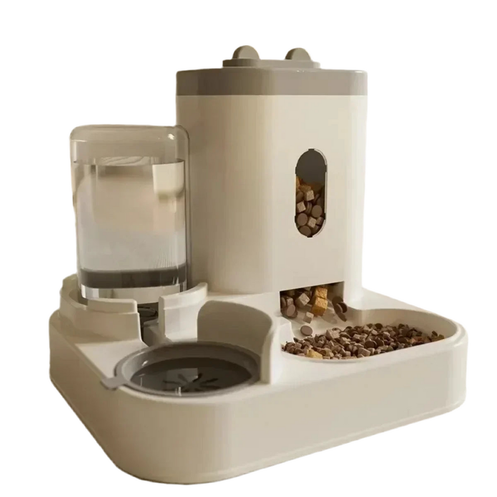 Automatic Feeder|Food Bowl With Water Fountain With Large Capacity Dispenser