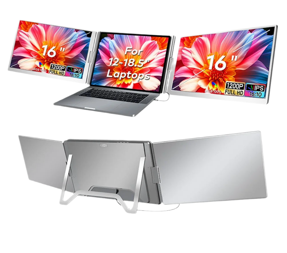 16” Dual Screen Display Extended Portable Monitor