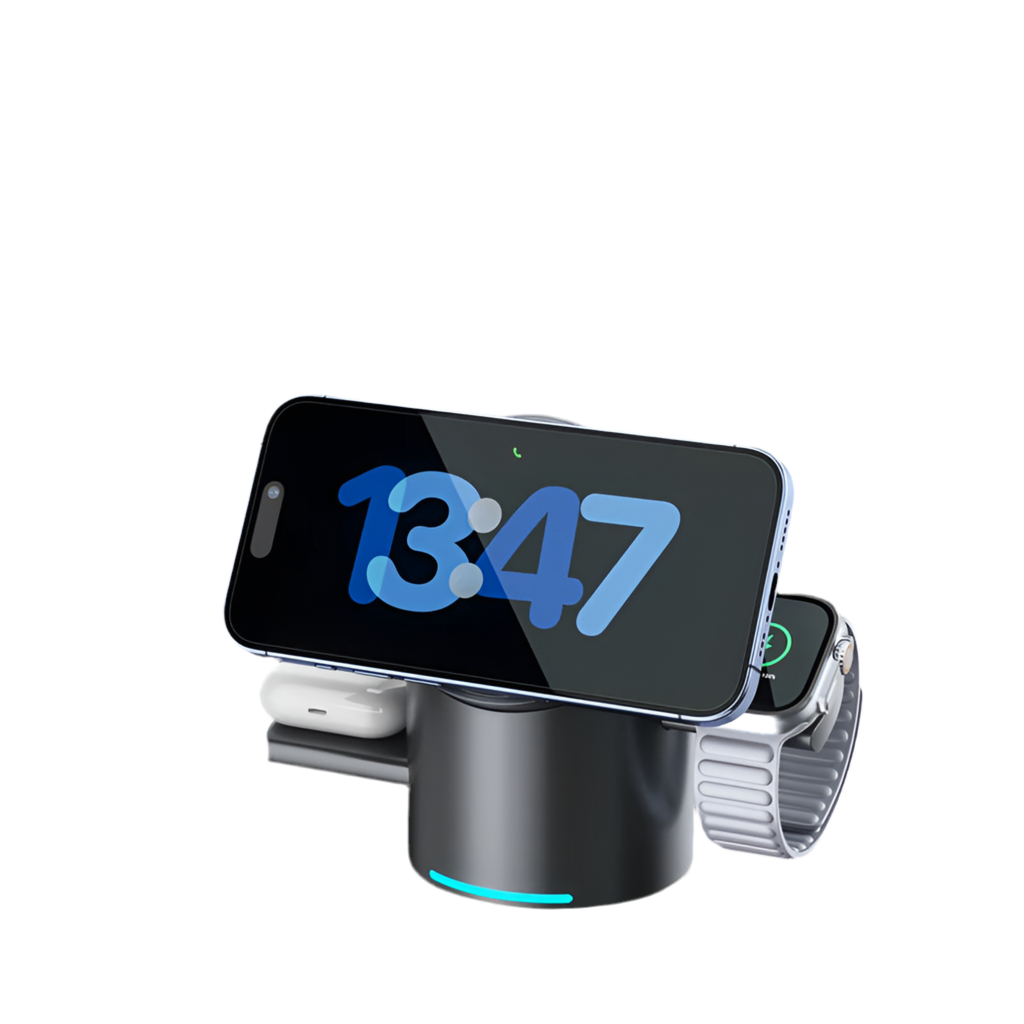 3 in 1 Wireless Charging Station for iPhone, AirPods & iWatch