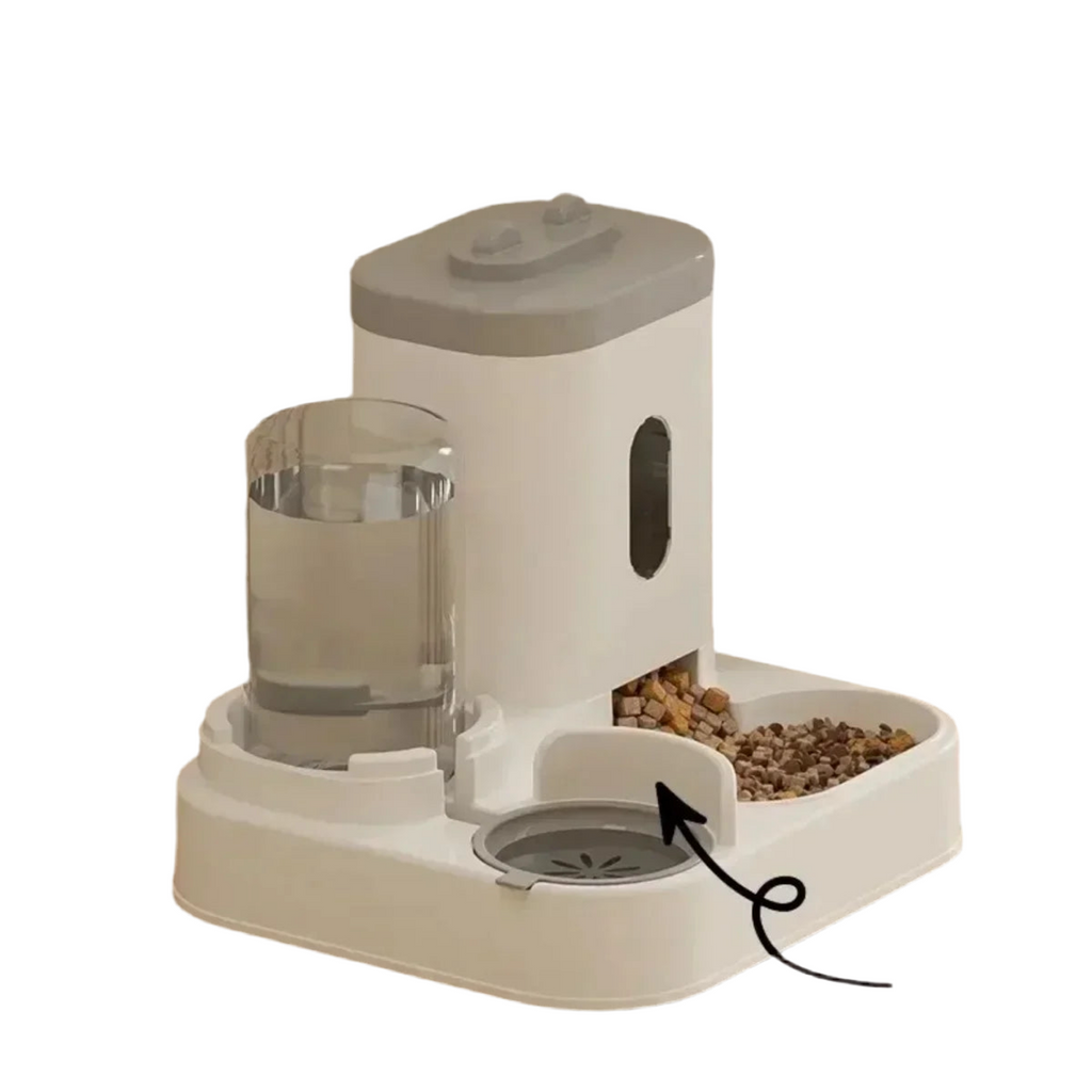 Automatic Feeder|Food Bowl With Water Fountain With Large Capacity Dispenser