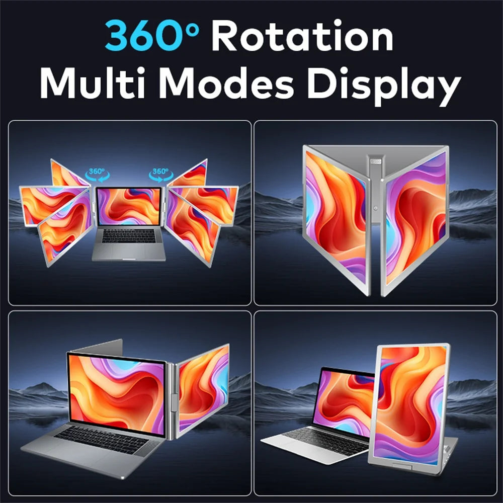 16” Dual Screen Display Extended Portable Monitor