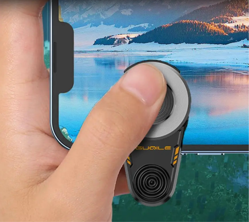 Mobile Phone Game Clip Mount Joystick with Finger Sleeves