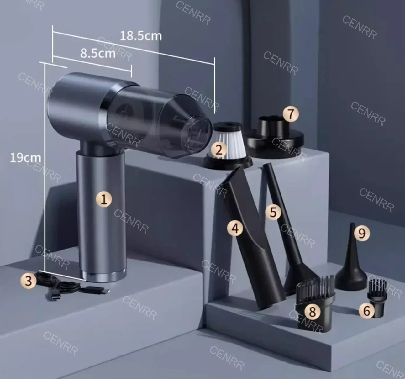 Mini Car Vacuum Cleaner Wireless