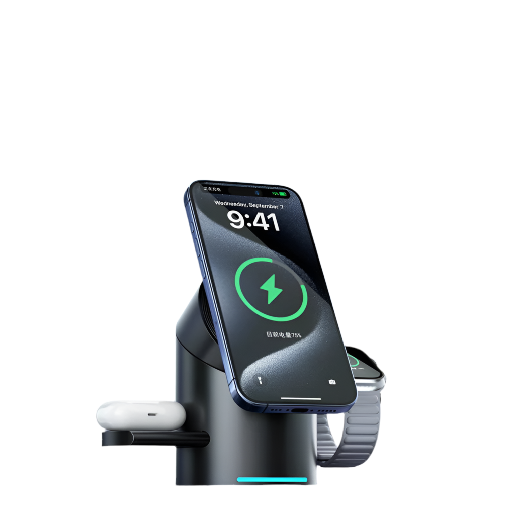 3 in 1 Wireless Charging Station for iPhone, AirPods & iWatch