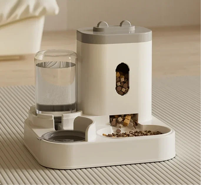 Automatic Feeder|Food Bowl With Water Fountain With Large Capacity Dispenser
