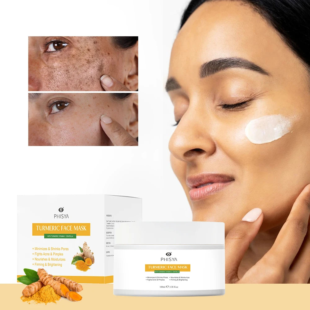 Vegan Turmeric Facial Cream Mask