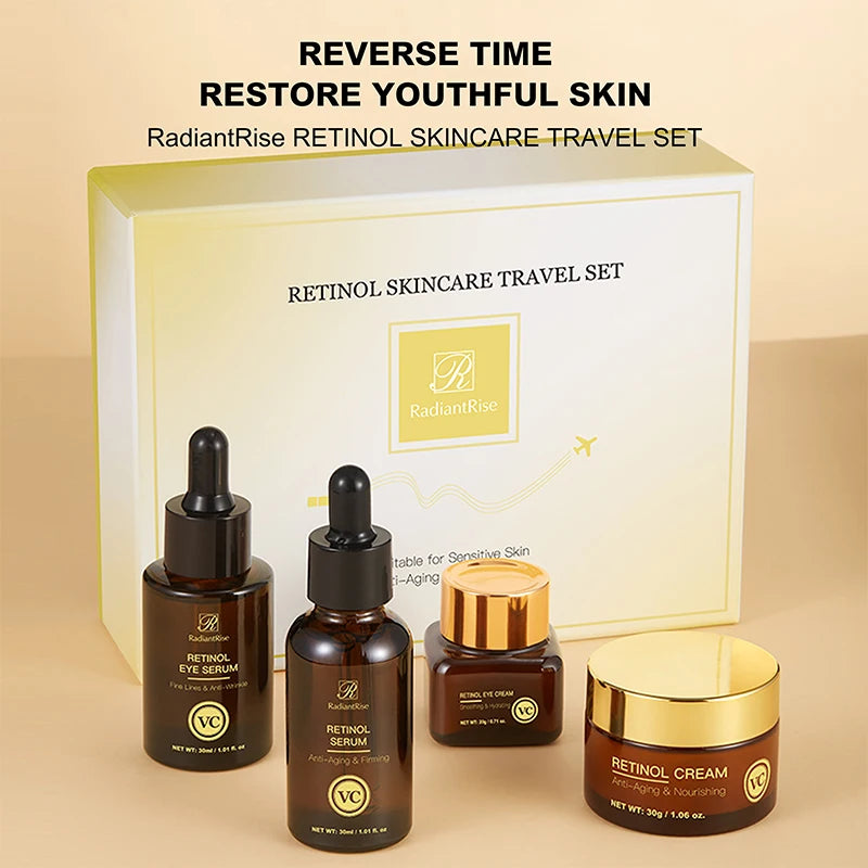 Radiant Rise 4-Piece Travel Skin Care Set