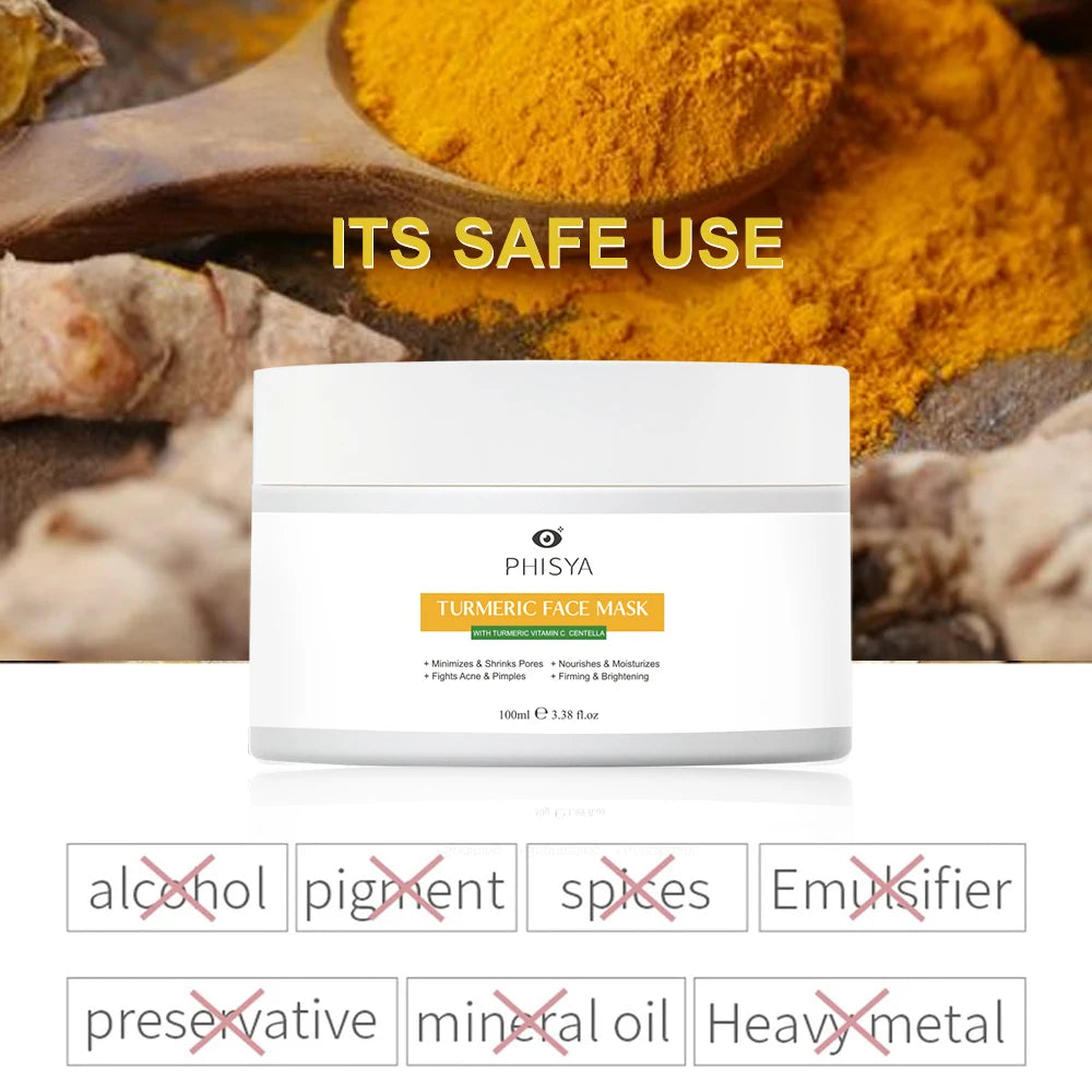 Vegan Turmeric Facial Cream Mask