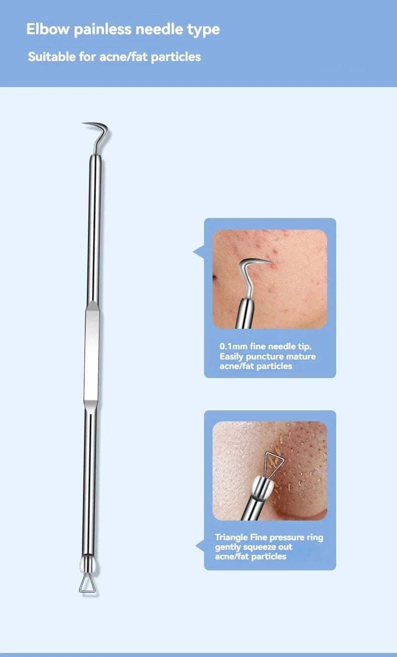 YJYIBEI 11Pcs/Set Acne Needle Blackhead Clip Remover