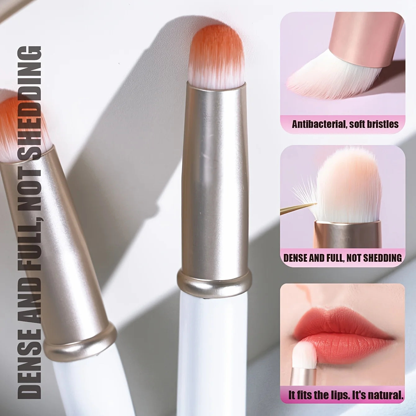 YMOLGA Lip/Concealer/Lip Gloss Brush With Cover