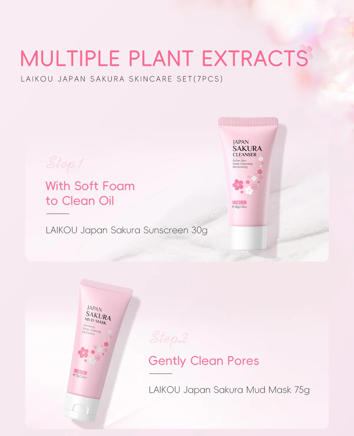 LAIKOU Sakura Skin Care Kit