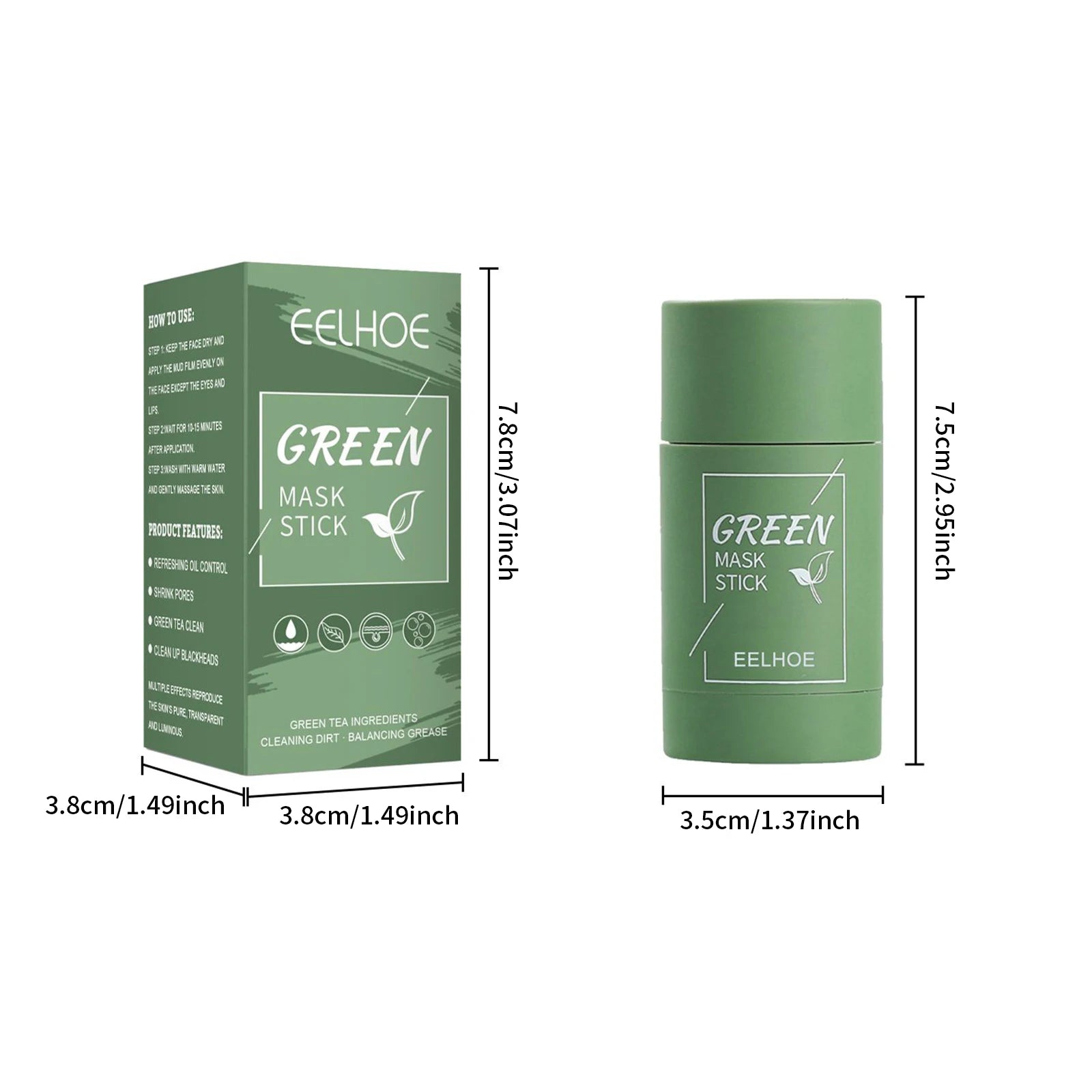 EELHOE Green Tea Solid Cleansing Mask