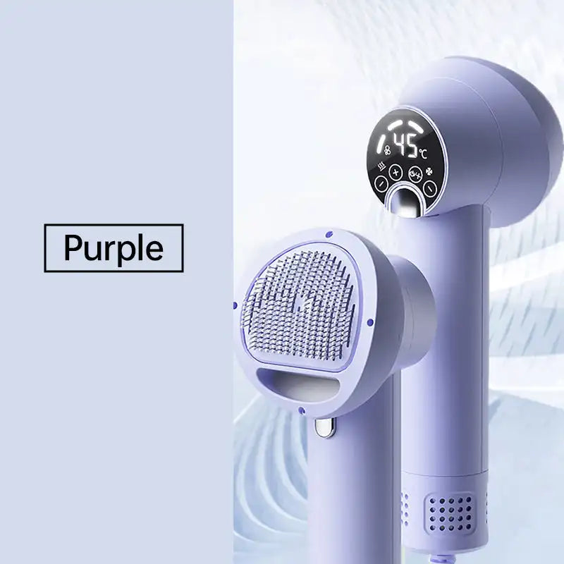 2-in-1 Low Noise Pet Hair Dryer with Comb Brush