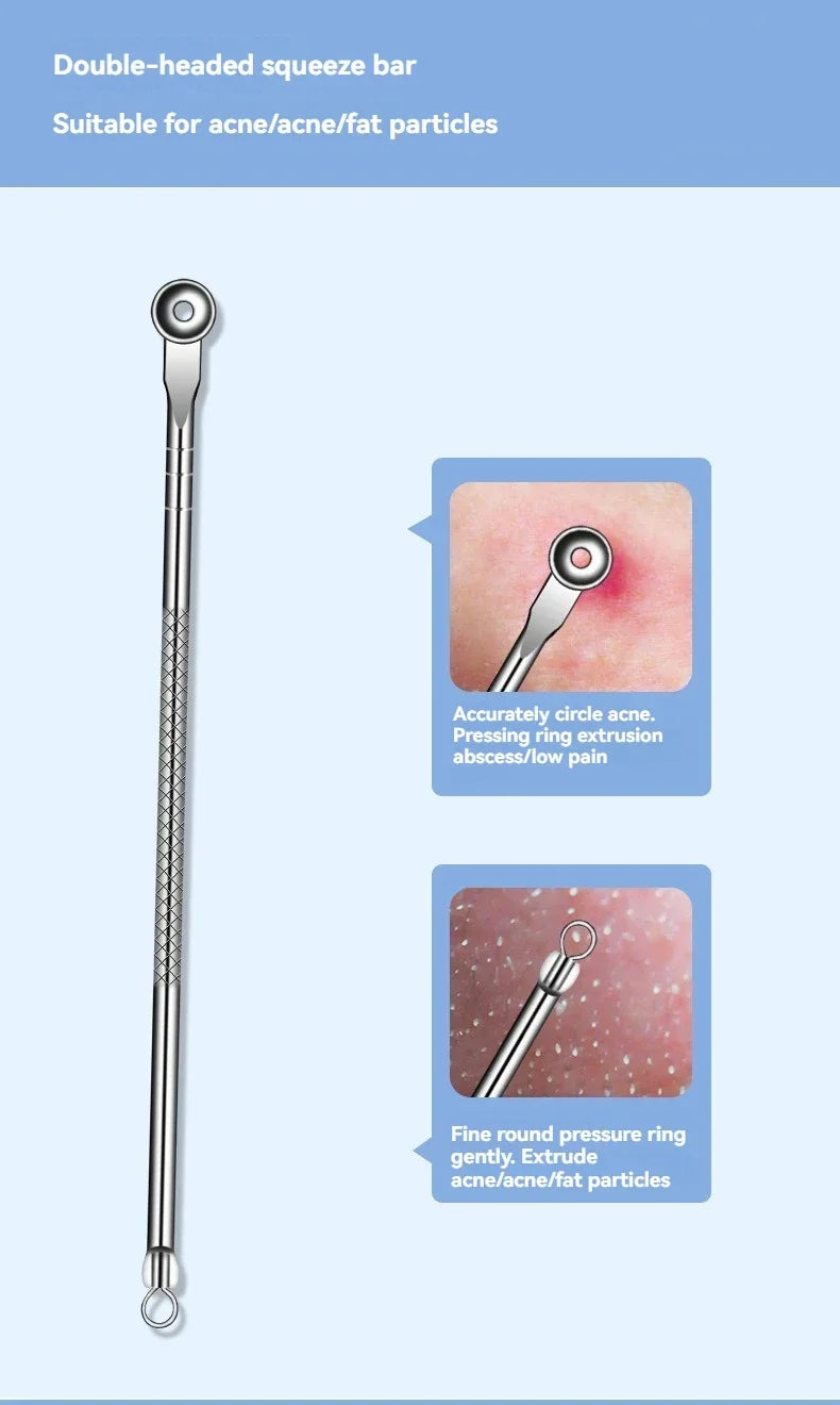 YJYIBEI 11Pcs/Set Acne Needle Blackhead Clip Remover