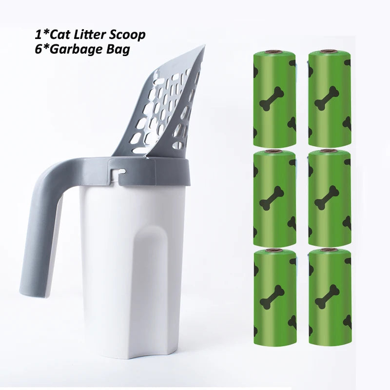 Litter Shovel Scoop with Waste Bags