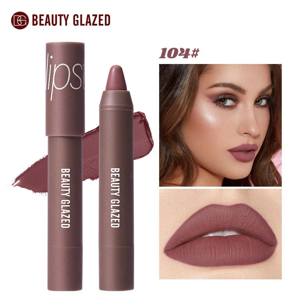 BEAUTY GLAZED Waterproof Matte Lipstick Pencil