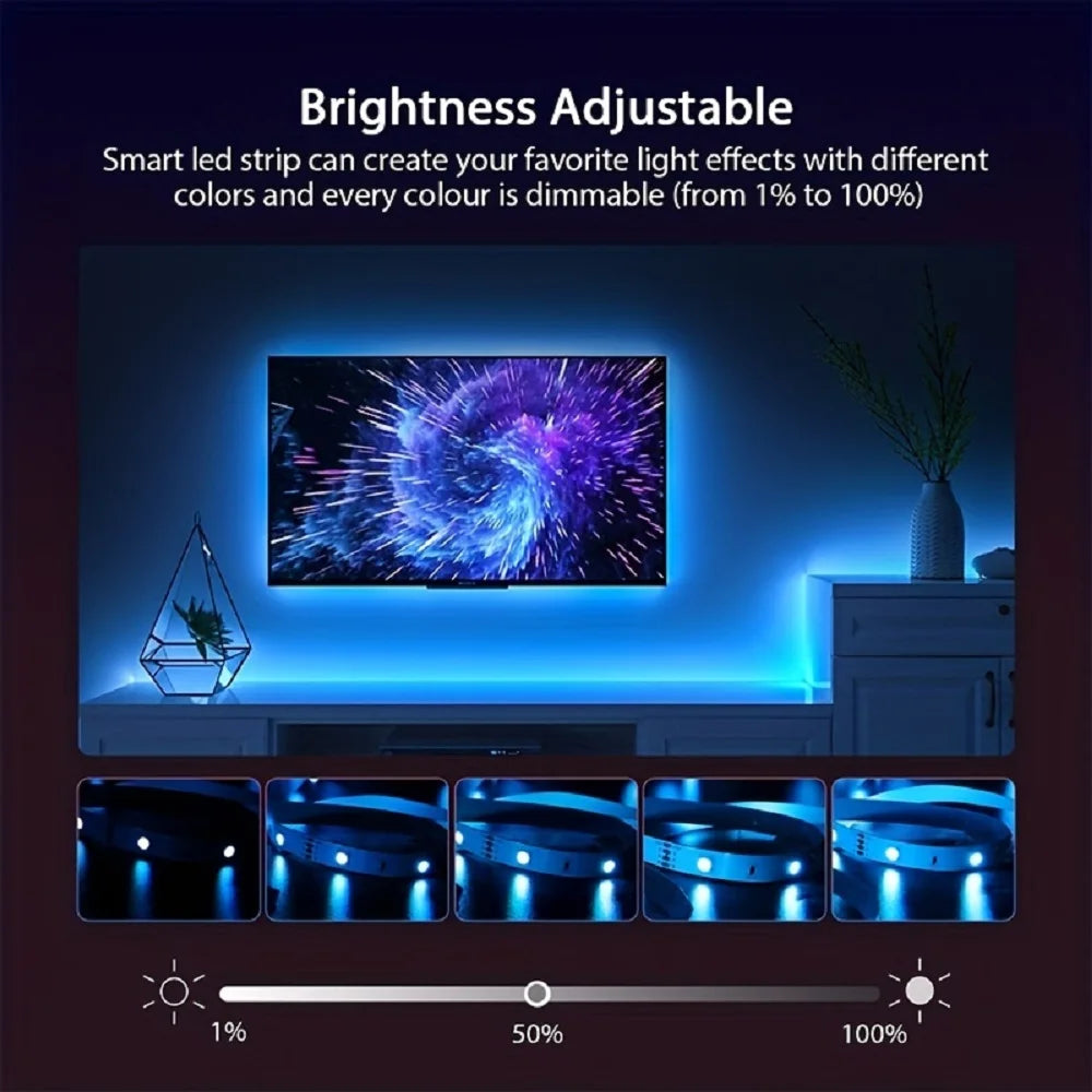 5V LED Strip Light RGB With USB 24Key Infrared Remote Control