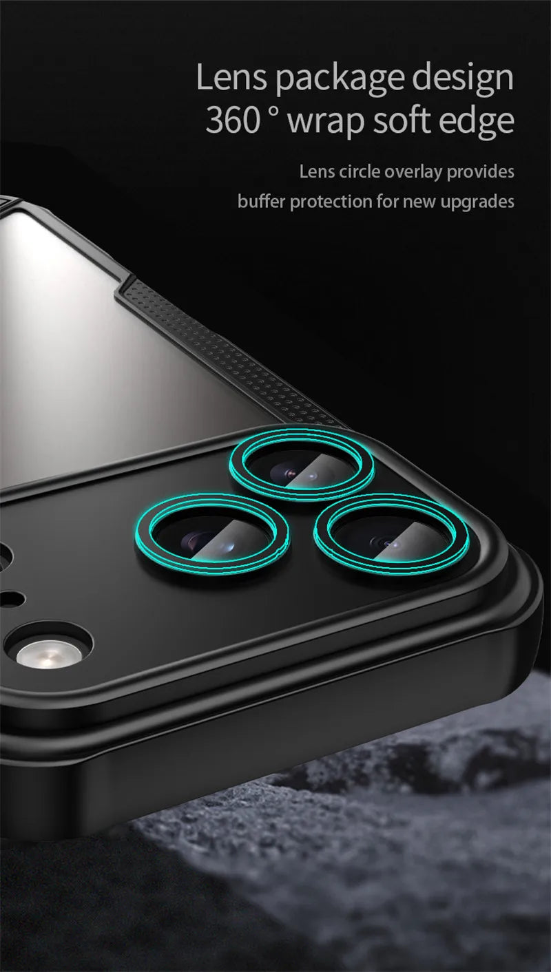 For iPhone 17 Pro Case iPhone 17 Pro Cover TPU Border Durable Matte Bumper Protective Phone Case For iPhone 17 Air Pro Max Funda