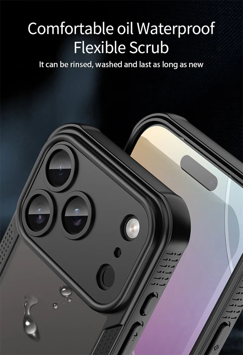 For iPhone 17 Pro Case iPhone 17 Pro Cover TPU Border Durable Matte Bumper Protective Phone Case For iPhone 17 Air Pro Max Funda