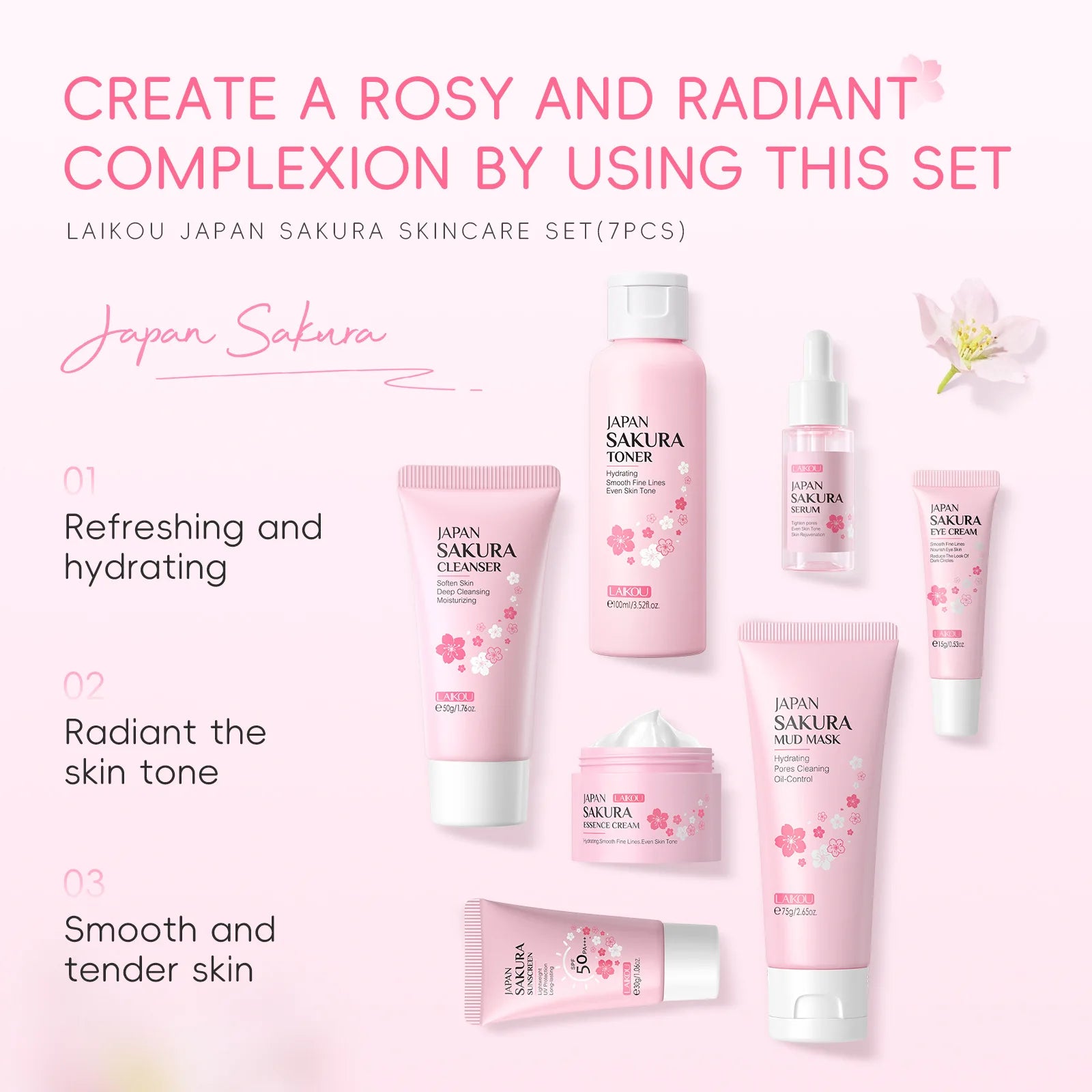 LAIKOU Sakura Skin Care Kit