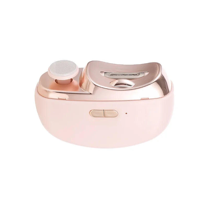 Electric Automatic Nail Clipper With Light Portable Polishing Nail Trimmer
