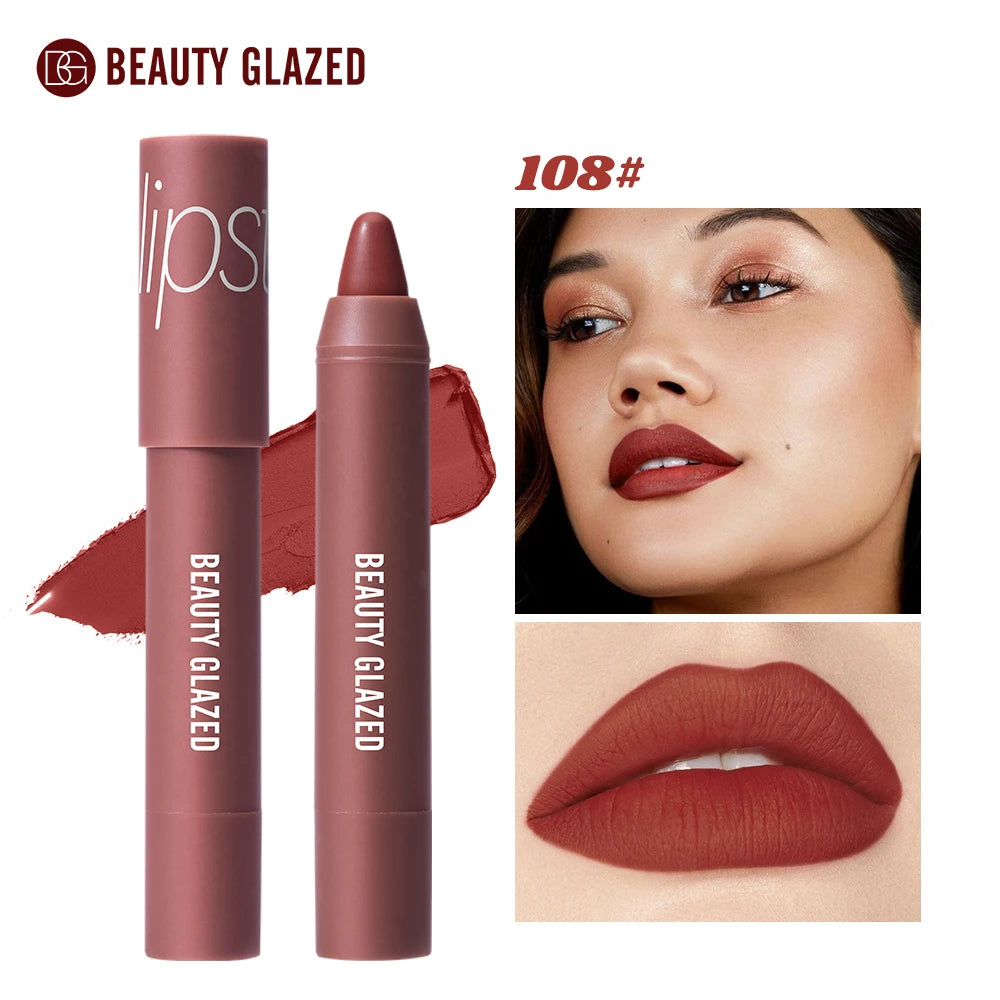 BEAUTY GLAZED Waterproof Matte Lipstick Pencil