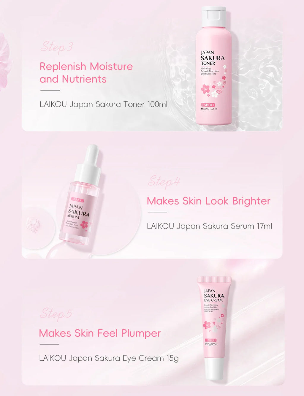 LAIKOU Sakura Skin Care Kit