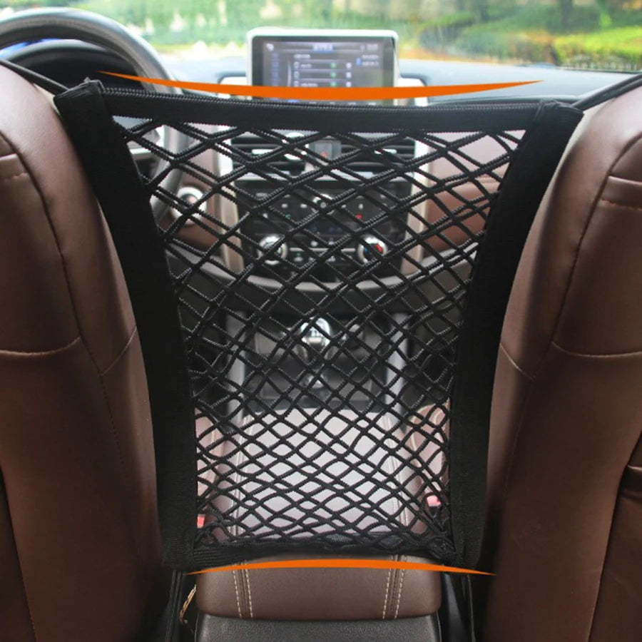 Car Barrier with Automatic Safety Mesh Storage