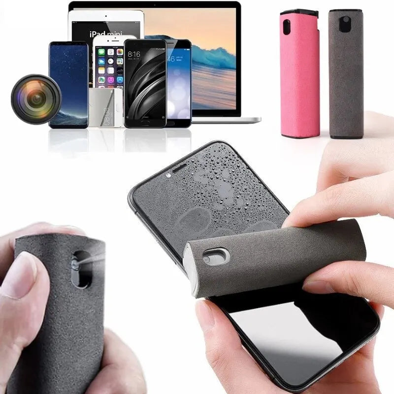 2in1 Microfiber Screen Cleaner Spray Bottle/Wiper