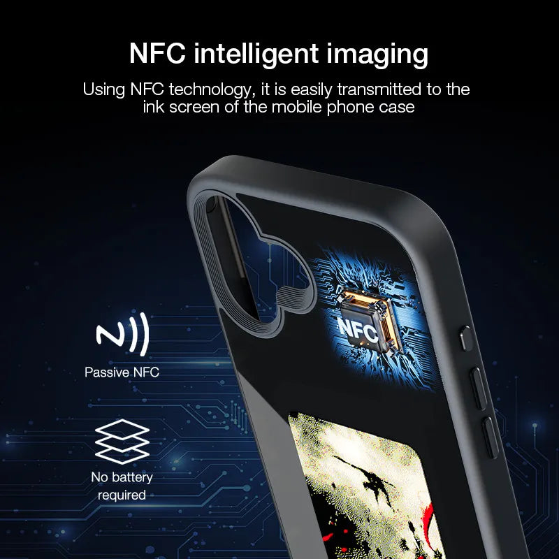 NFC Function Smart Phone Case For iphone 15/16/13/Pro/Pro Max |Wireless Transmission Screen Projection Phone Case