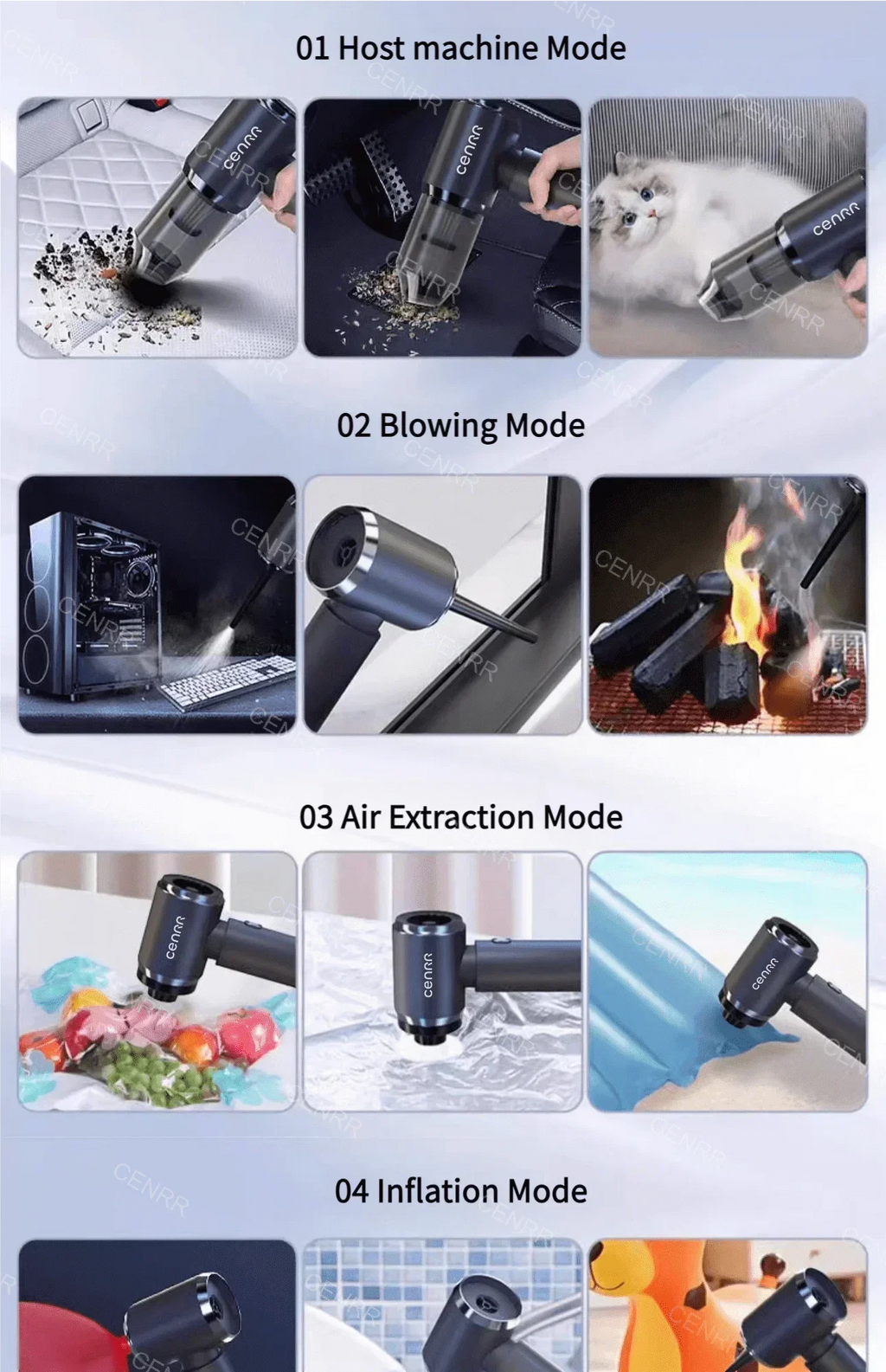 Mini Car Vacuum Cleaner Wireless