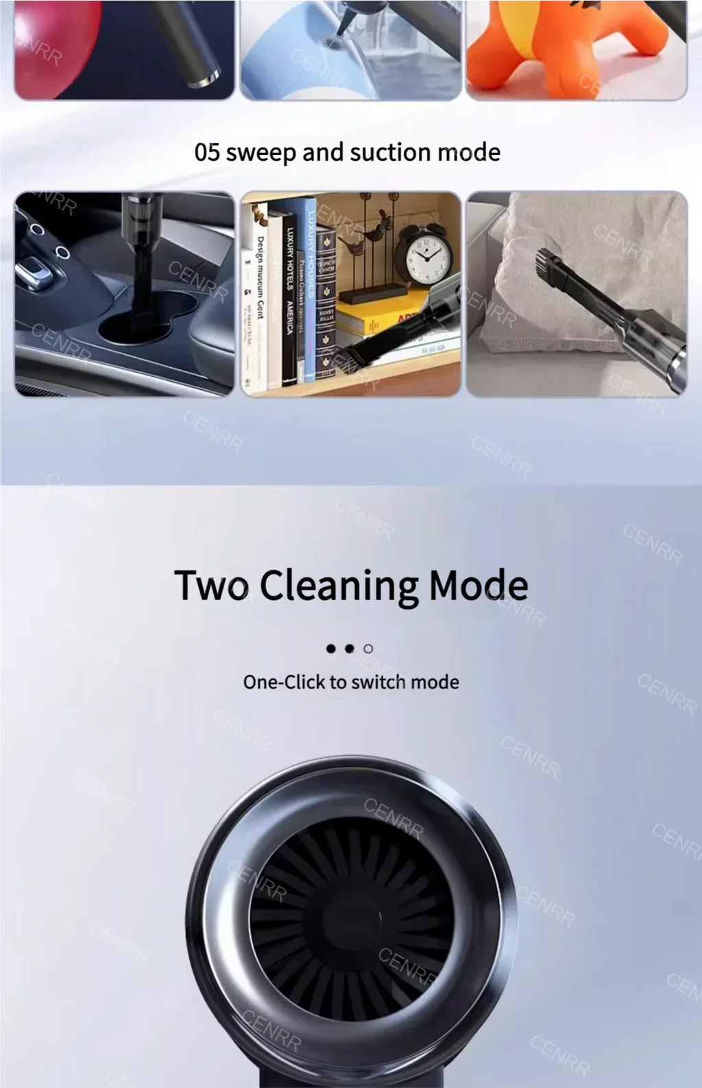 Mini Car Vacuum Cleaner Wireless