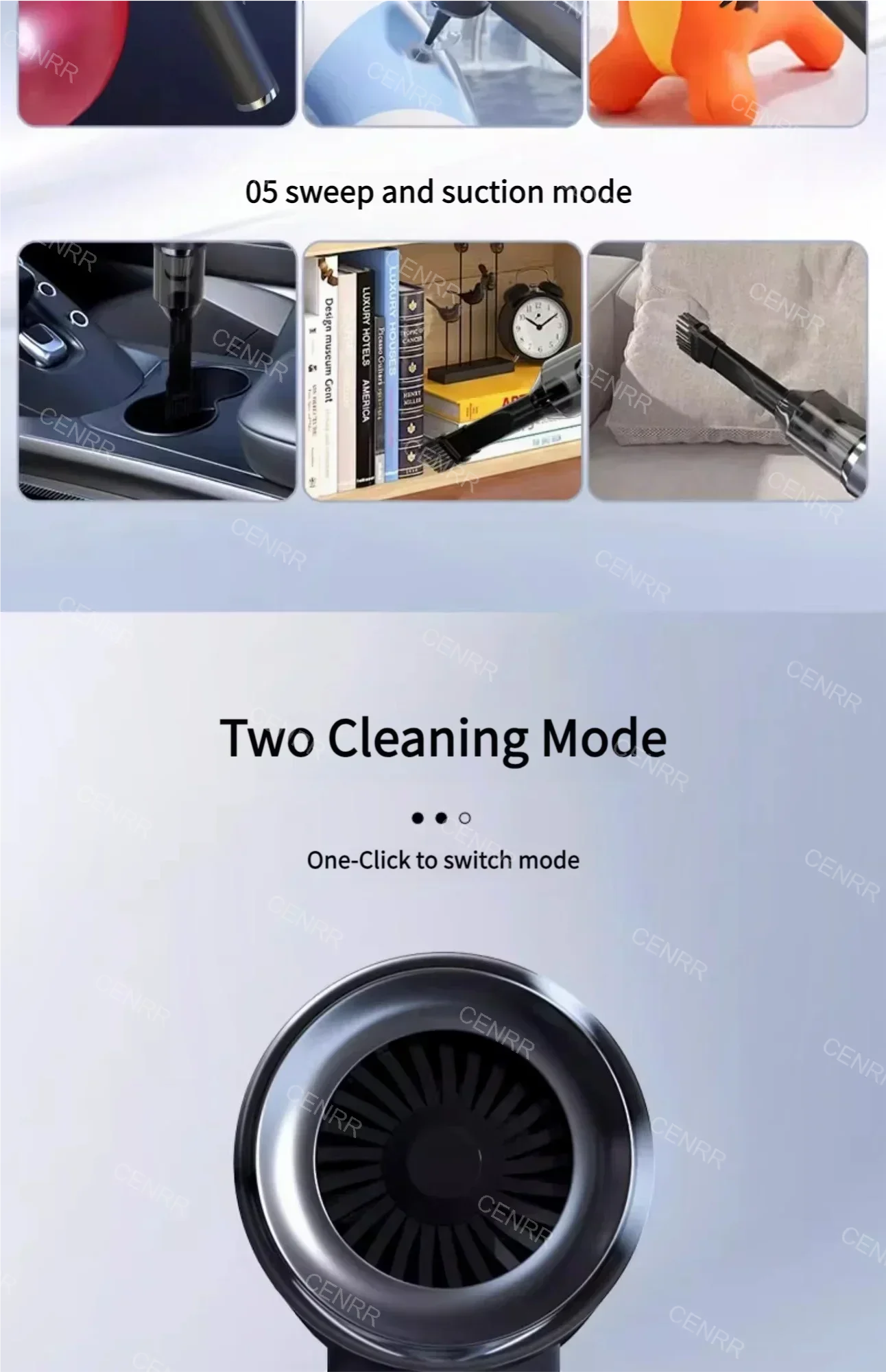 Mini Car Vacuum Cleaner Wireless