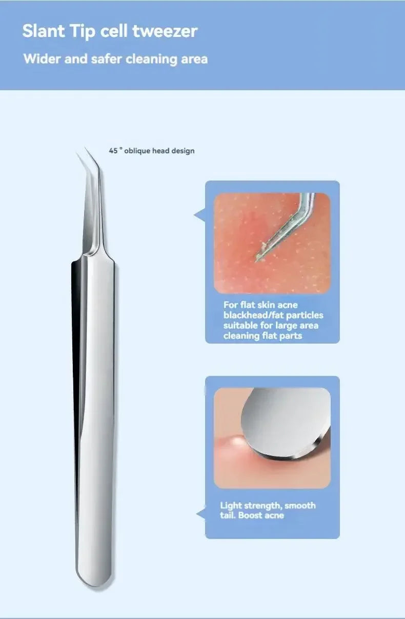 YJYIBEI 11Pcs/Set Acne Needle Blackhead Clip Remover