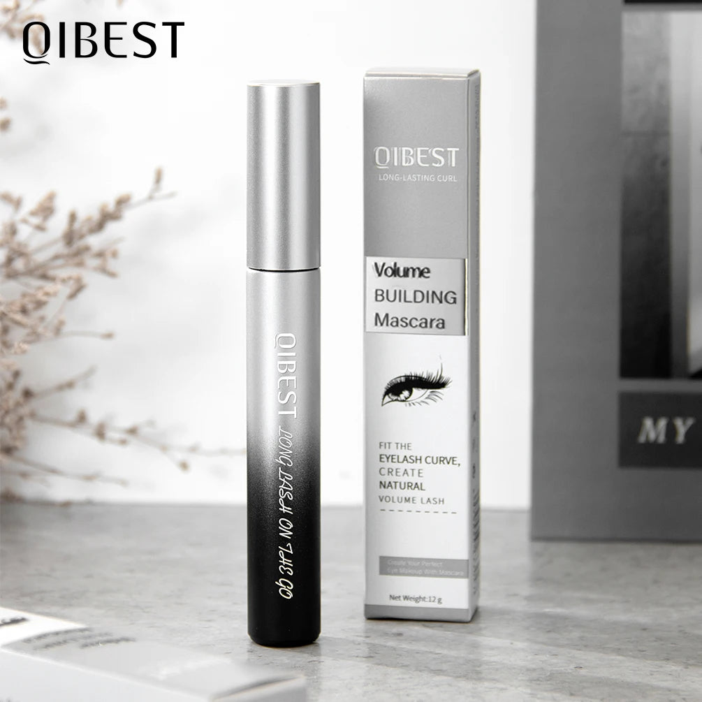 QIBEST Silk Fiber Black Waterproof Mascara