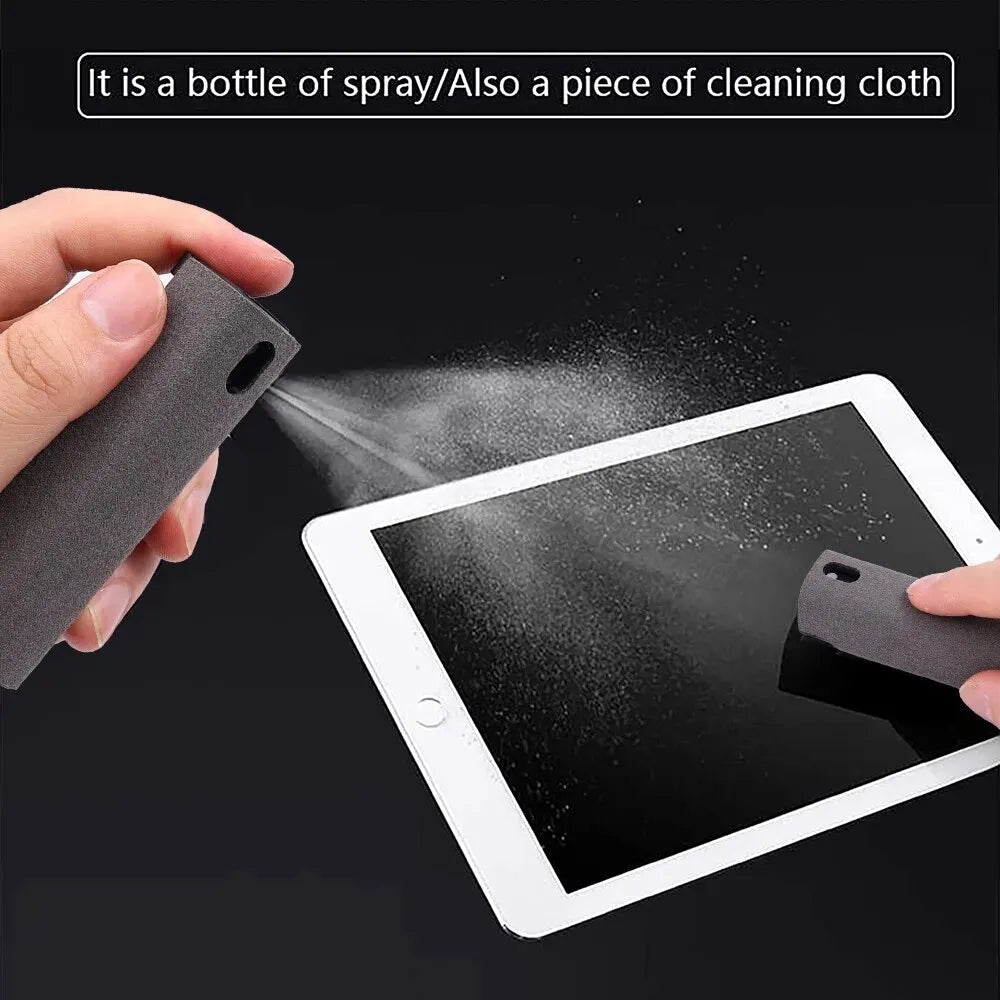 2in1 Microfiber Screen Cleaner Spray Bottle/Wiper