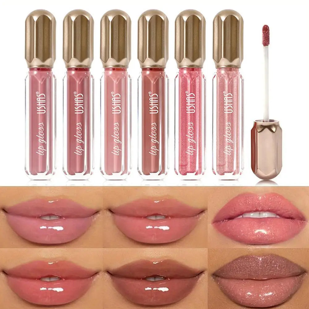 USHAS Mirror Pearl Lip Gloss Waterproof