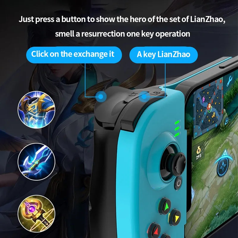 Retractable Gamepad Joystick Wireless Game Controller For Switch/PS4/PS3/IOS/Mobile Phone