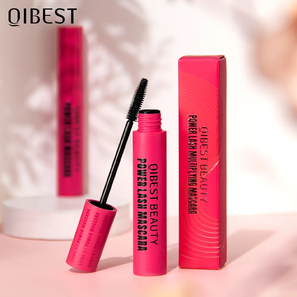 QIBEST Silk Fiber Black Waterproof Mascara