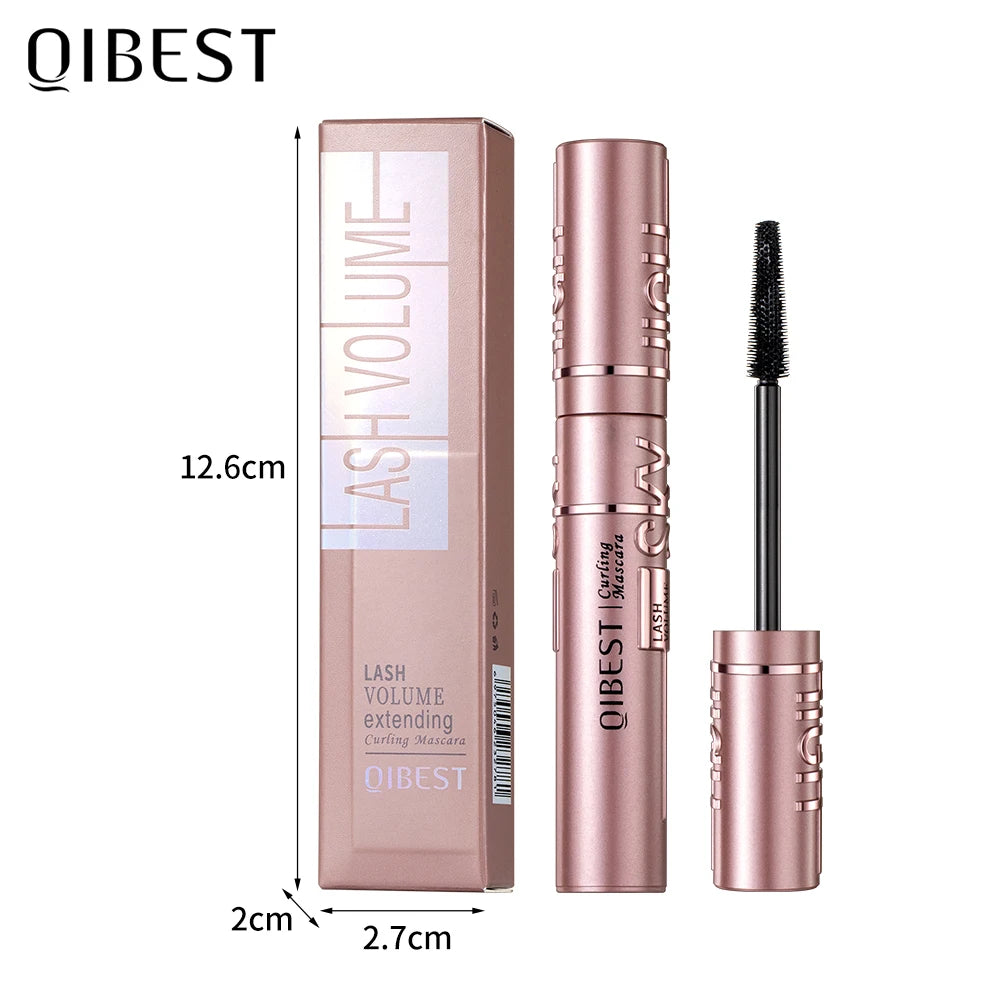QIBEST Silk Fiber Black Waterproof Mascara