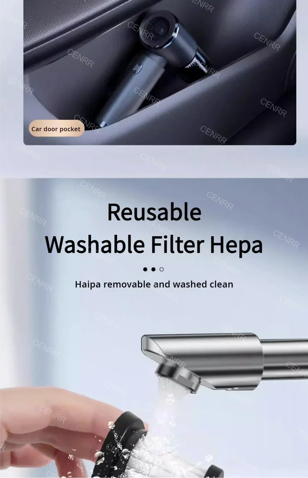Mini Car Vacuum Cleaner Wireless