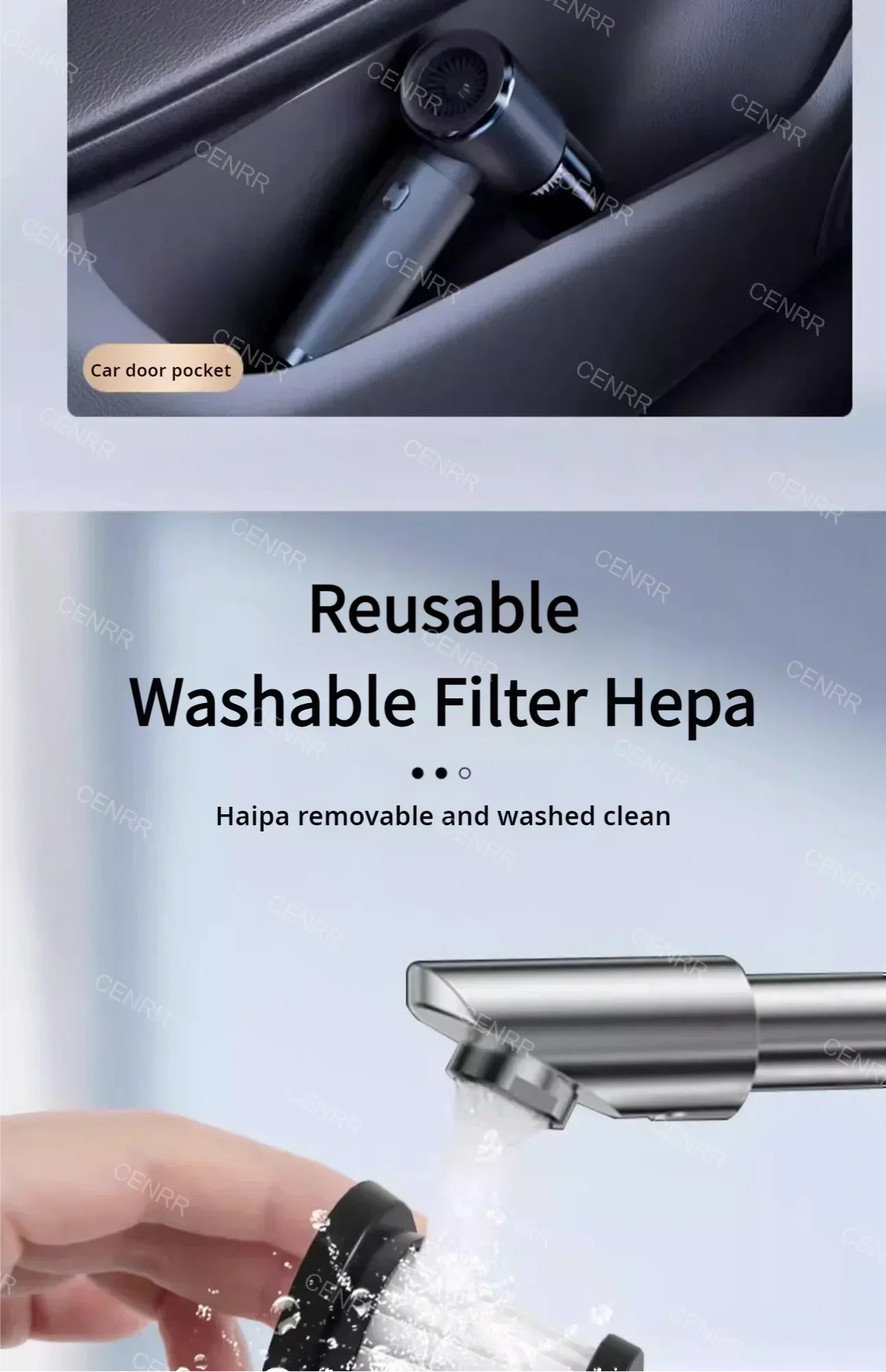 Mini Car Vacuum Cleaner Wireless