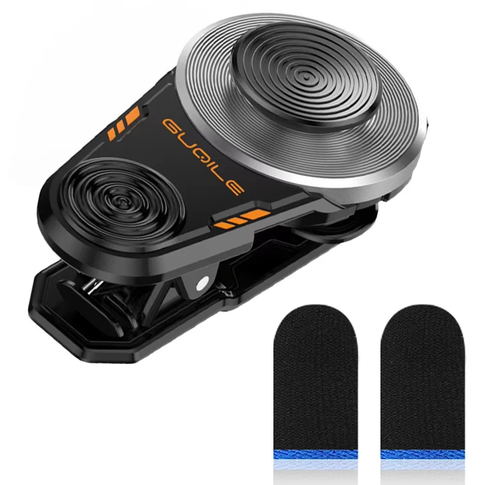 Mobile Phone Game Clip Mount Joystick with Finger Sleeves