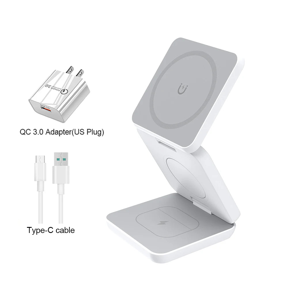 3 in 1 Foldable Wireless Charging Station