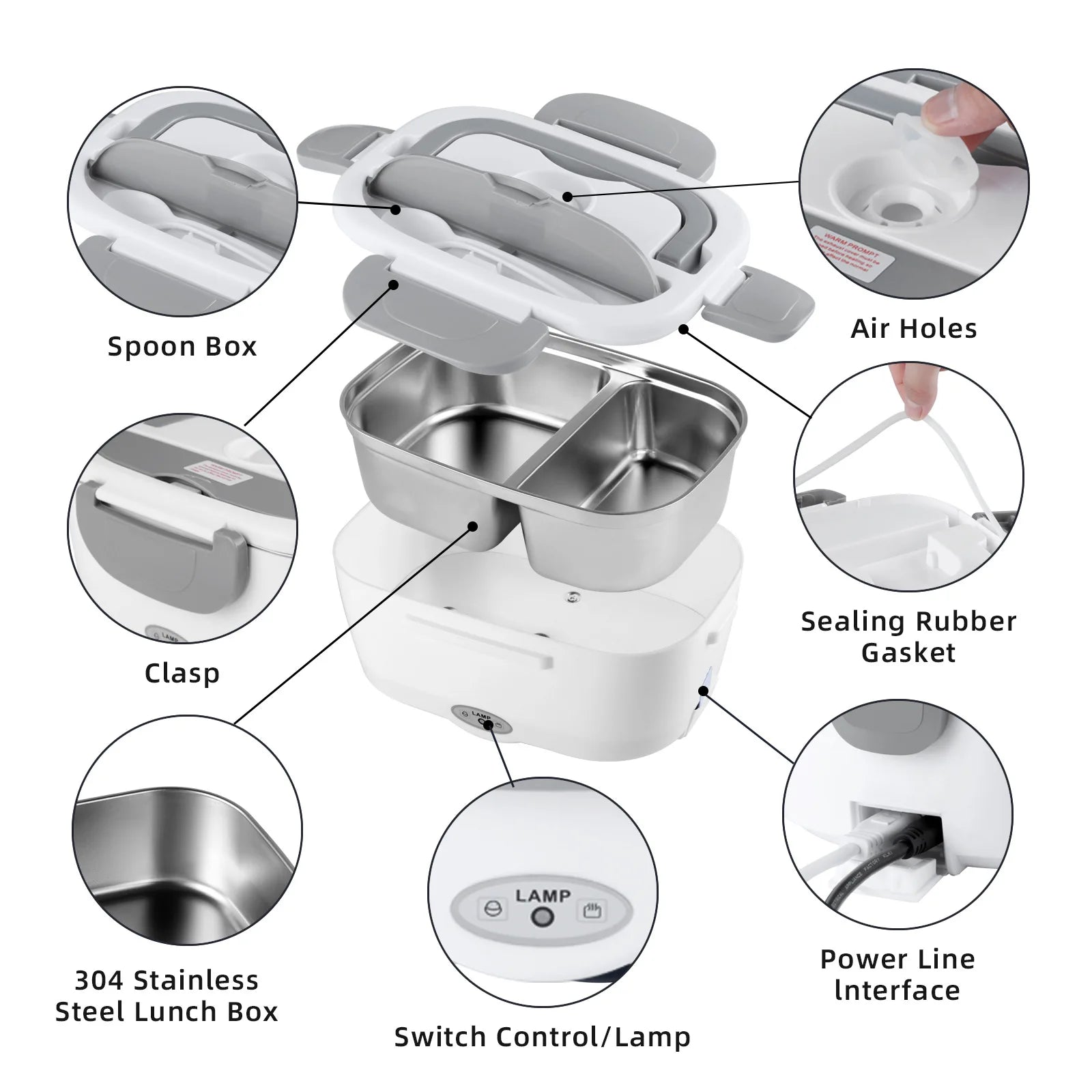 Electric Self Heating Lunch Box