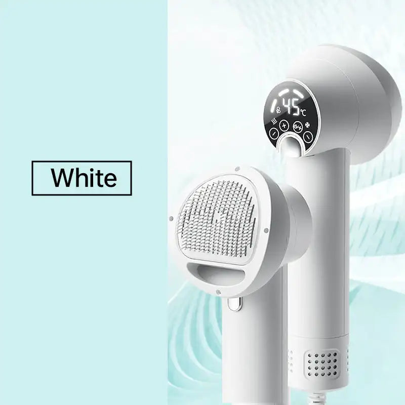 2-in-1 Low Noise Pet Hair Dryer with Comb Brush