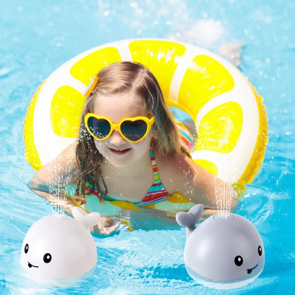 Baby Bath Toys - Light Up Whale Automatic Bathroom Toy Sprinkler