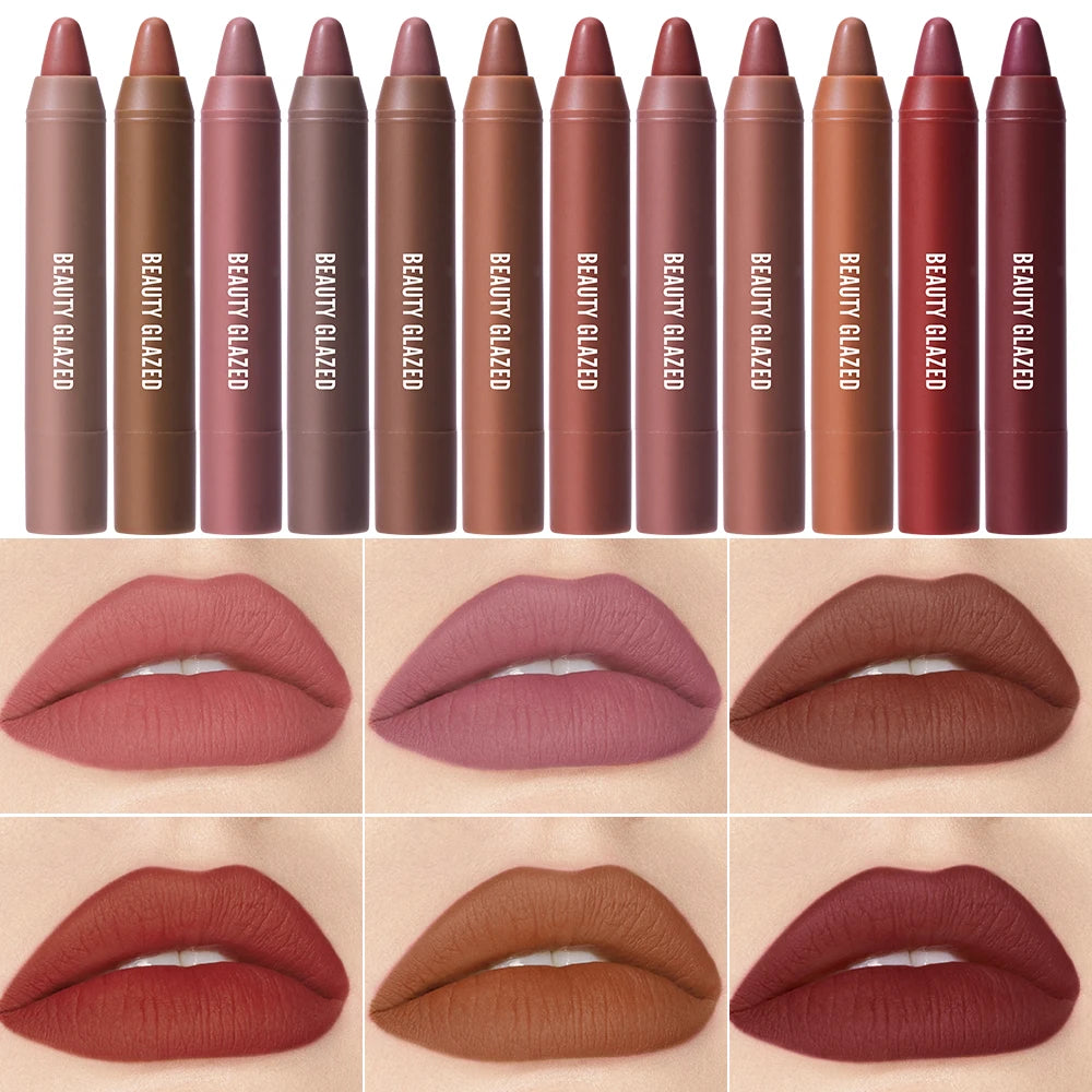 BEAUTY GLAZED Waterproof Matte Lipstick Pencil