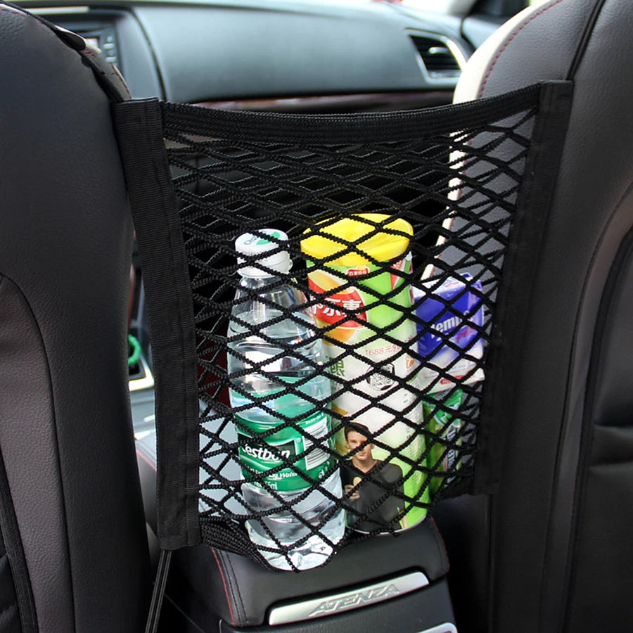 Car Barrier with Automatic Safety Mesh Storage