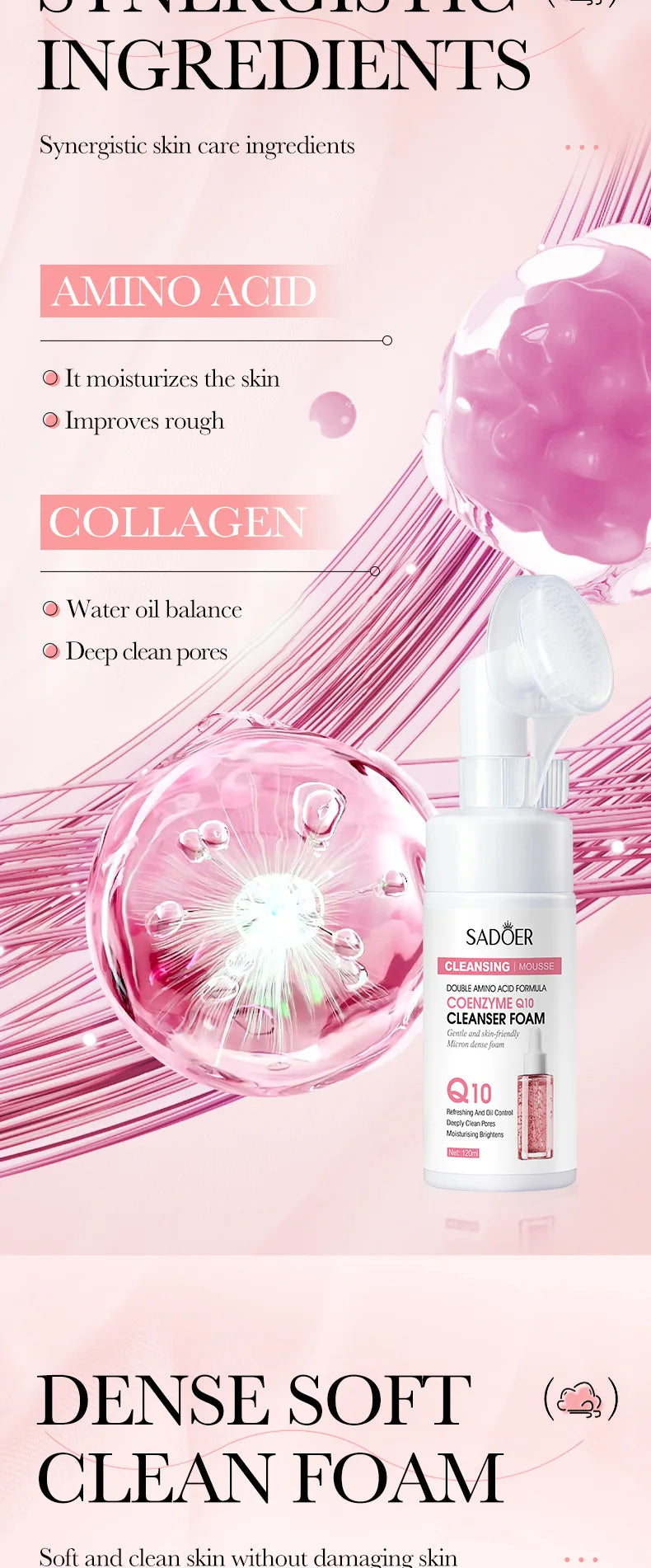 SAODER Q10 Vitamin C Facial Cleanser